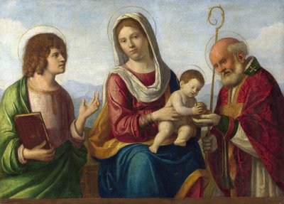 Madonna and Child between Saints John the Evangelist and Nicholas of Bari by Cima da Conegliano